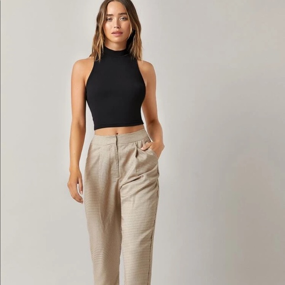 Minimalist 90s crop top tank mockneck Racerback - Picture 8 of 15